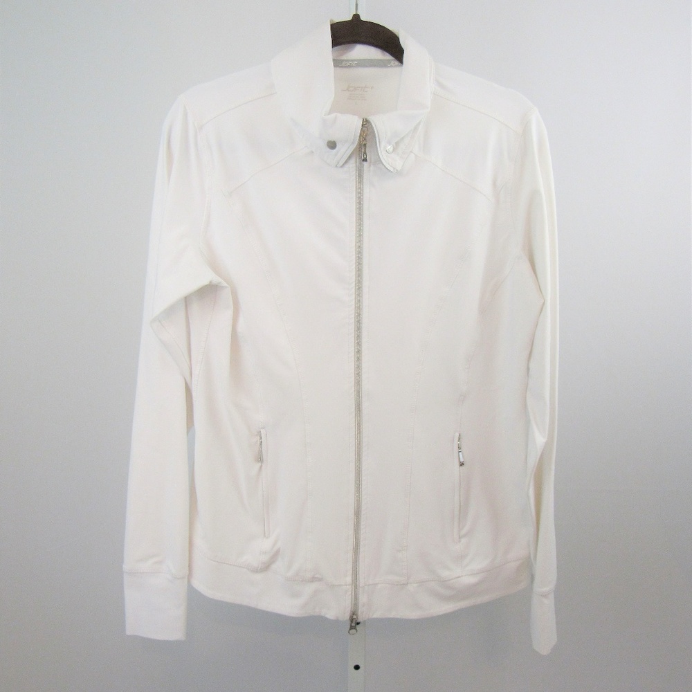 Jofit Dynamic White Zip Front Jacket Size Large